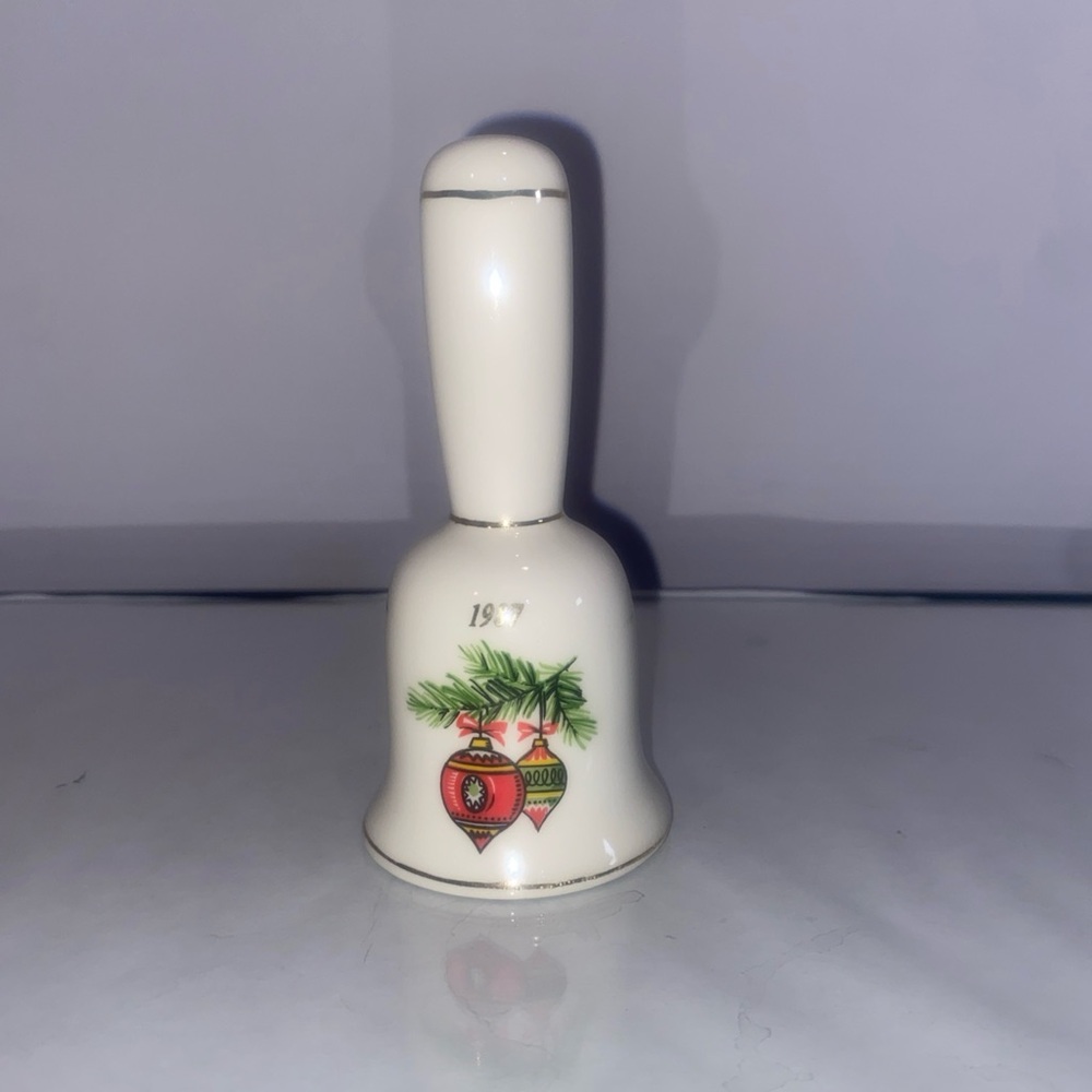 Vintage Christmas Bell Porcelain  1987 Ornaments